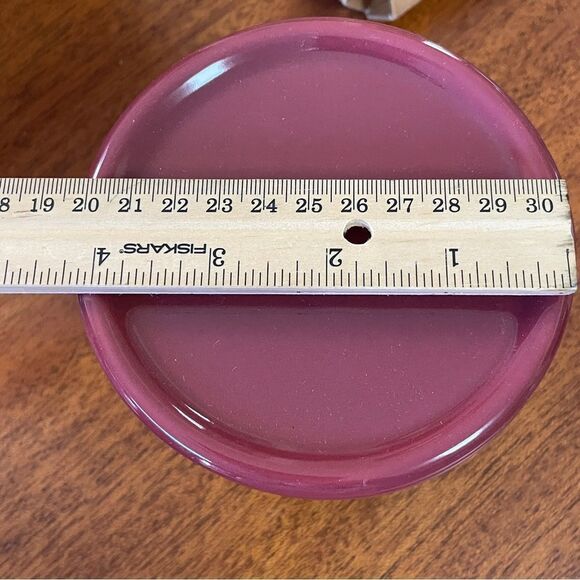 NIB Longaberger Woven Traditions Paprika One Pint Salt Crock With Lid / Coaster - Picture 13 of 13